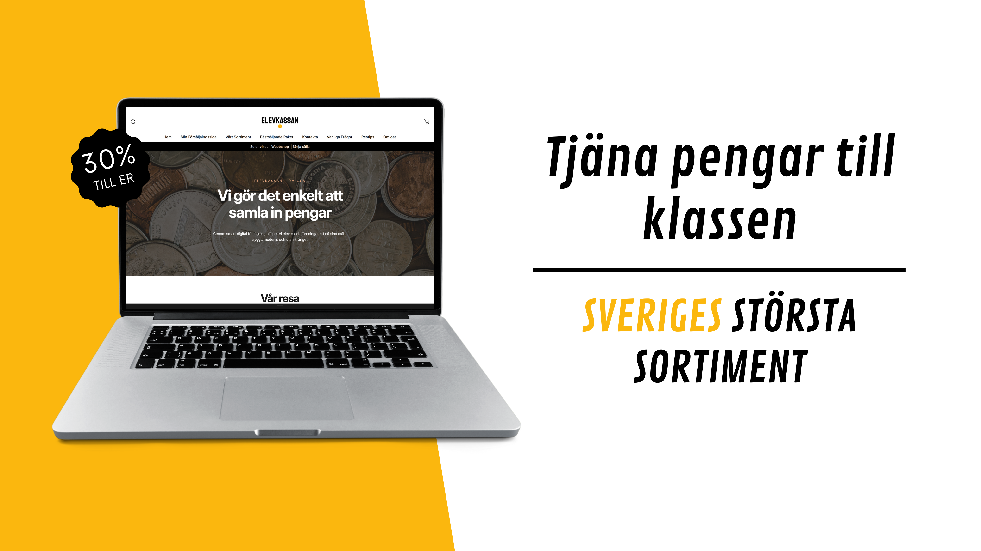 Tjäna pengar till klassen, Sveriges största sortiement